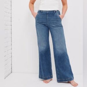 UpWest - All-Day Wide-Leg Denim Trouser - SURF WASH / L (12-14)